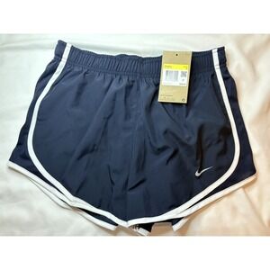 Nike Women's Dri-Fit Tempo 3" Brief Lined Running Shorts. Navy and White. Small.